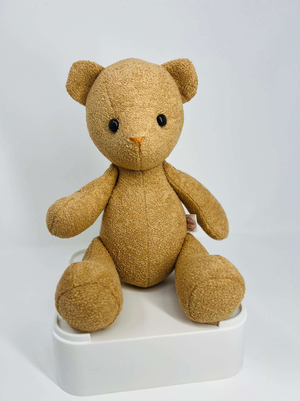 Mini Brown Bouclé Velvet Teddy Bear