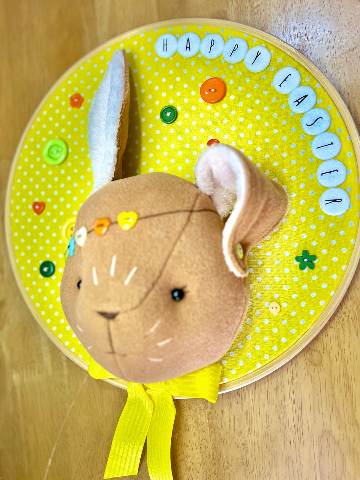 Handmade 3D Bunny Hoop Frame
