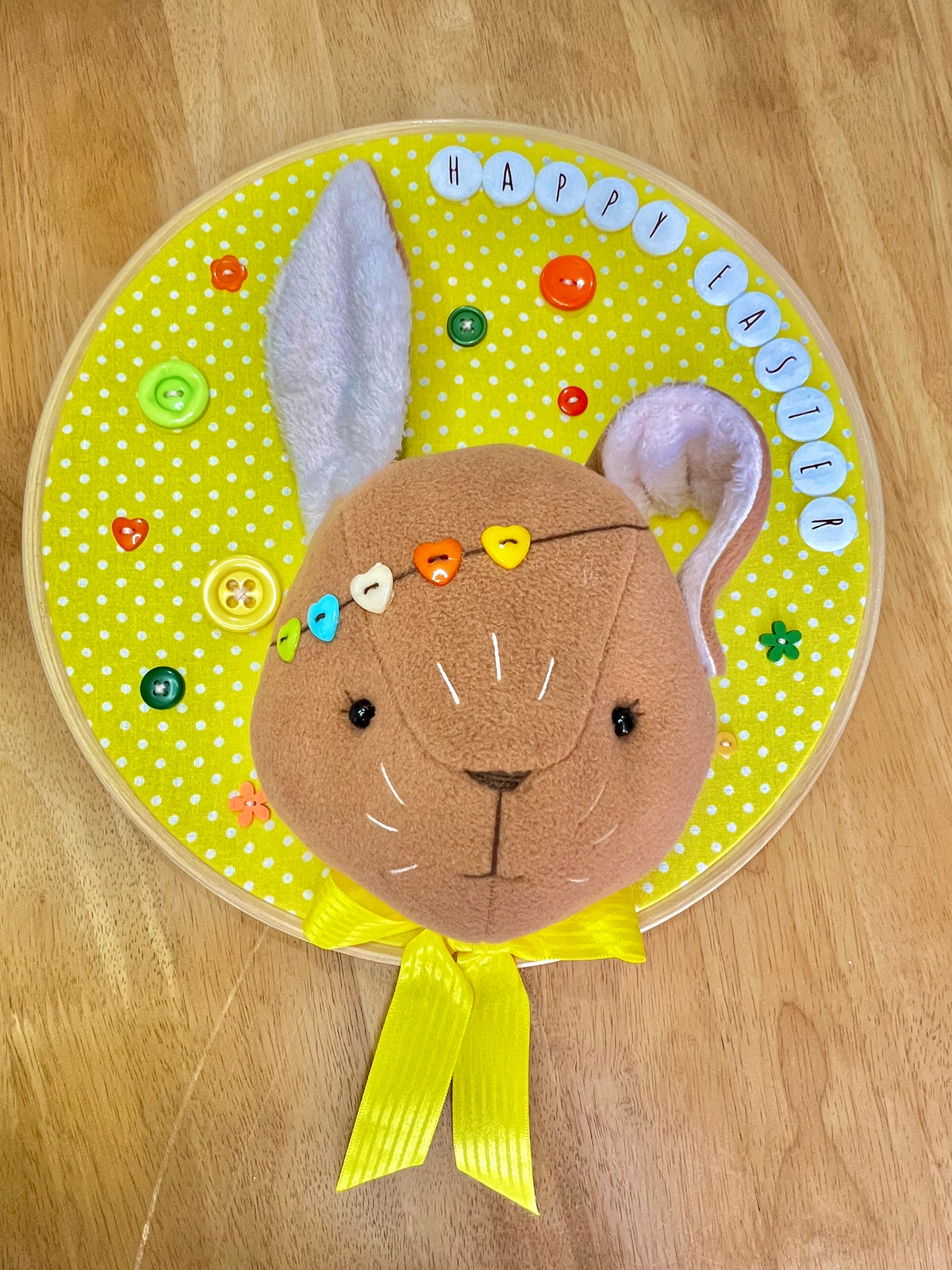 Handmade 3D Bunny Hoop Frame