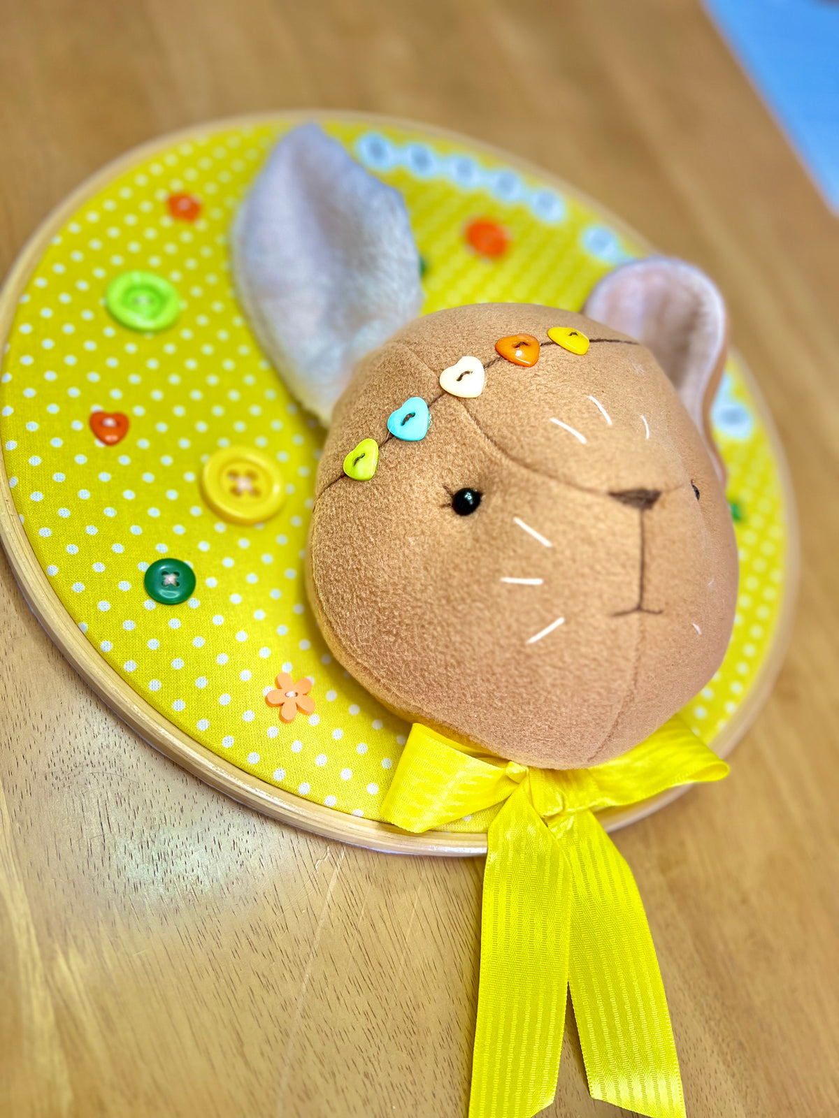 Handmade 3D Bunny Hoop Frame