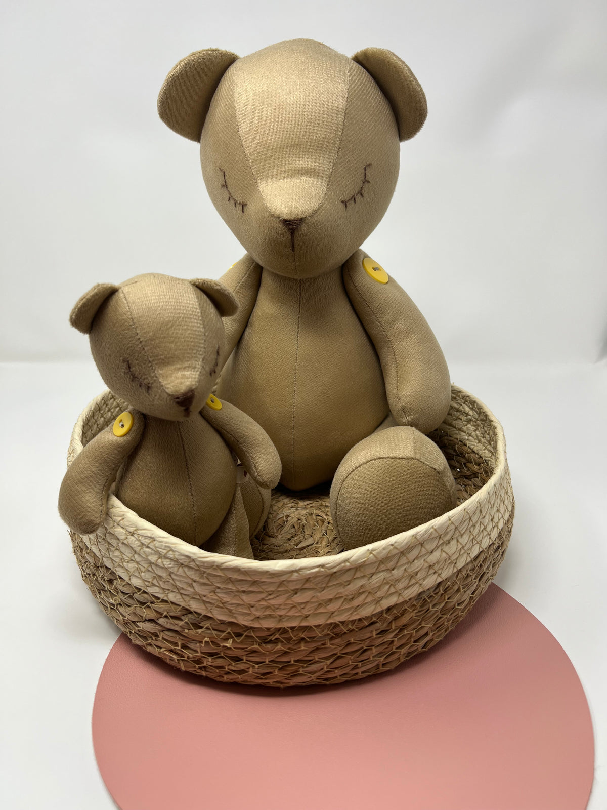 Micro & Medium Handmade Velvet Teddy Bear Bundle