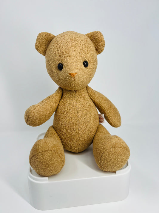 Mini Brown Bouclé Velvet Teddy Bear