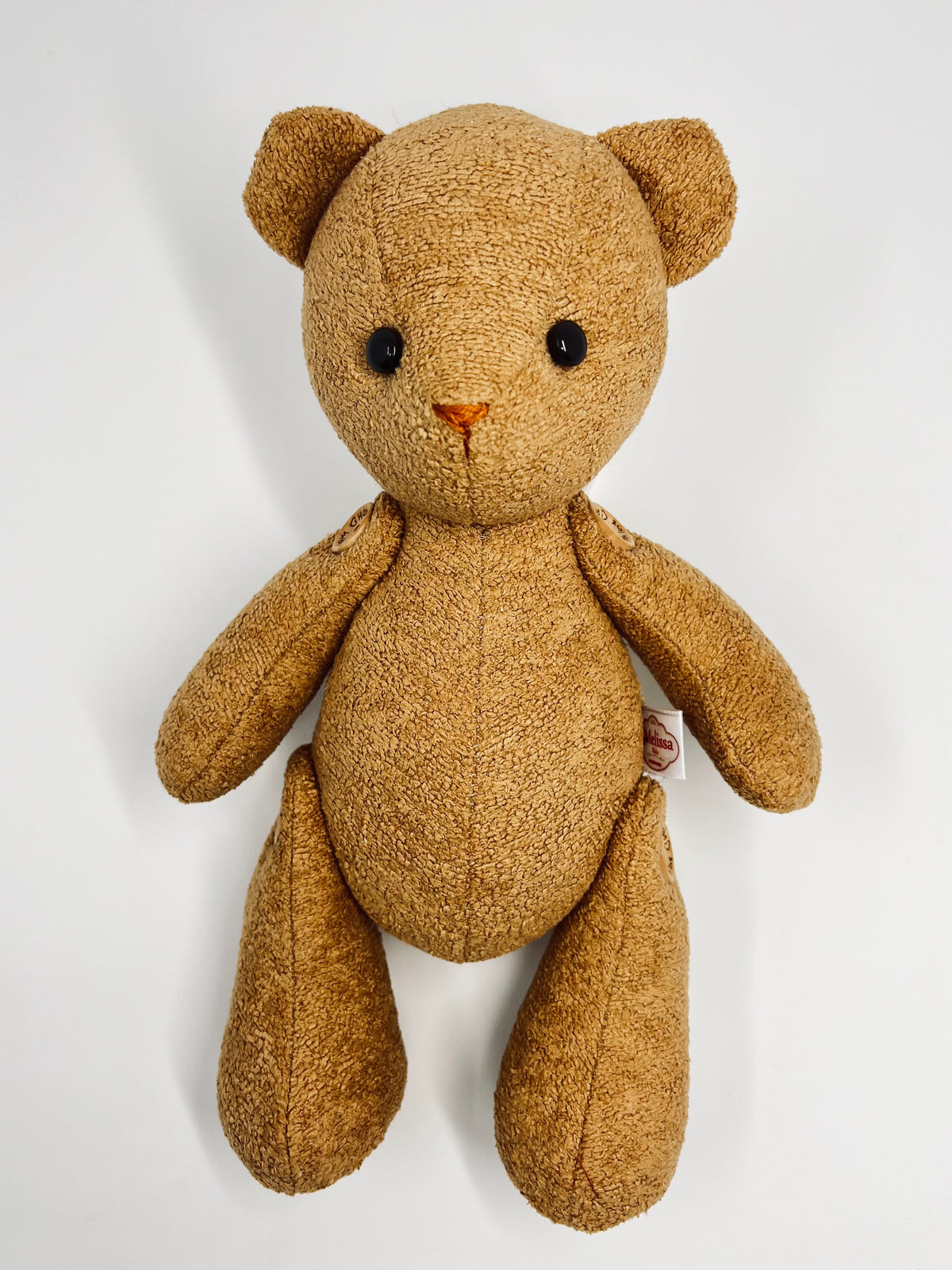 Mini Brown Bouclé Velvet Teddy Bear