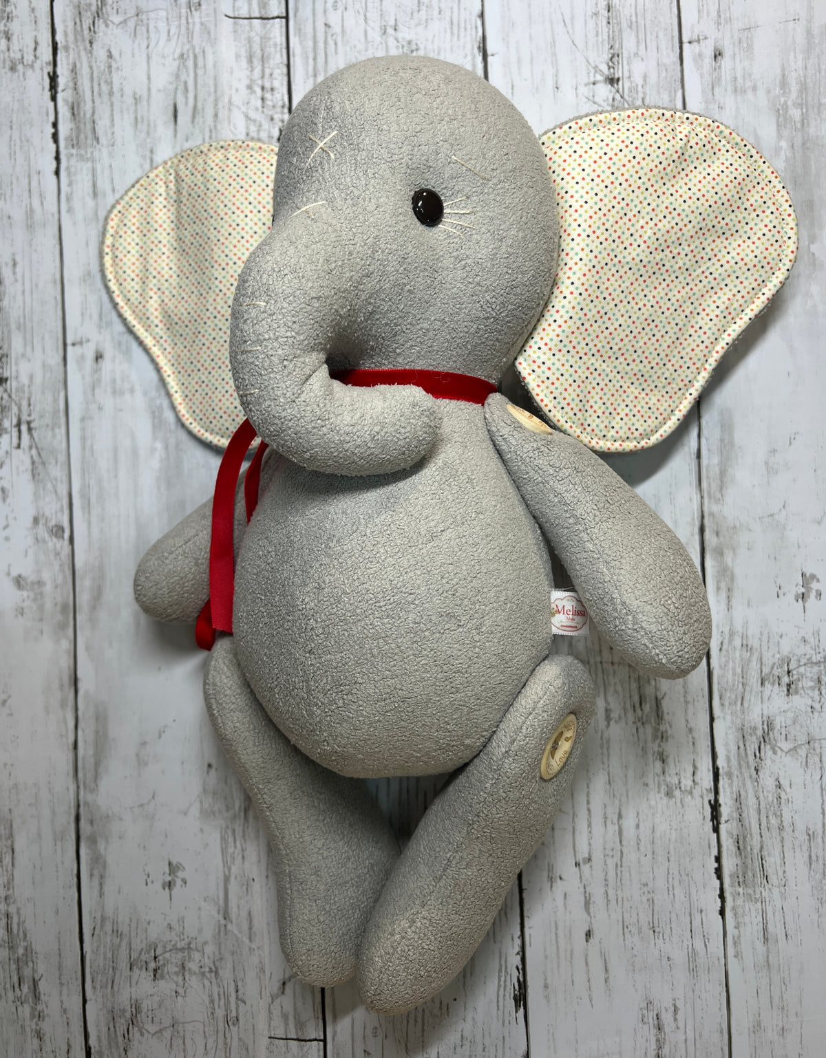 Ellie Handmade Bouclé Velvet Elephant