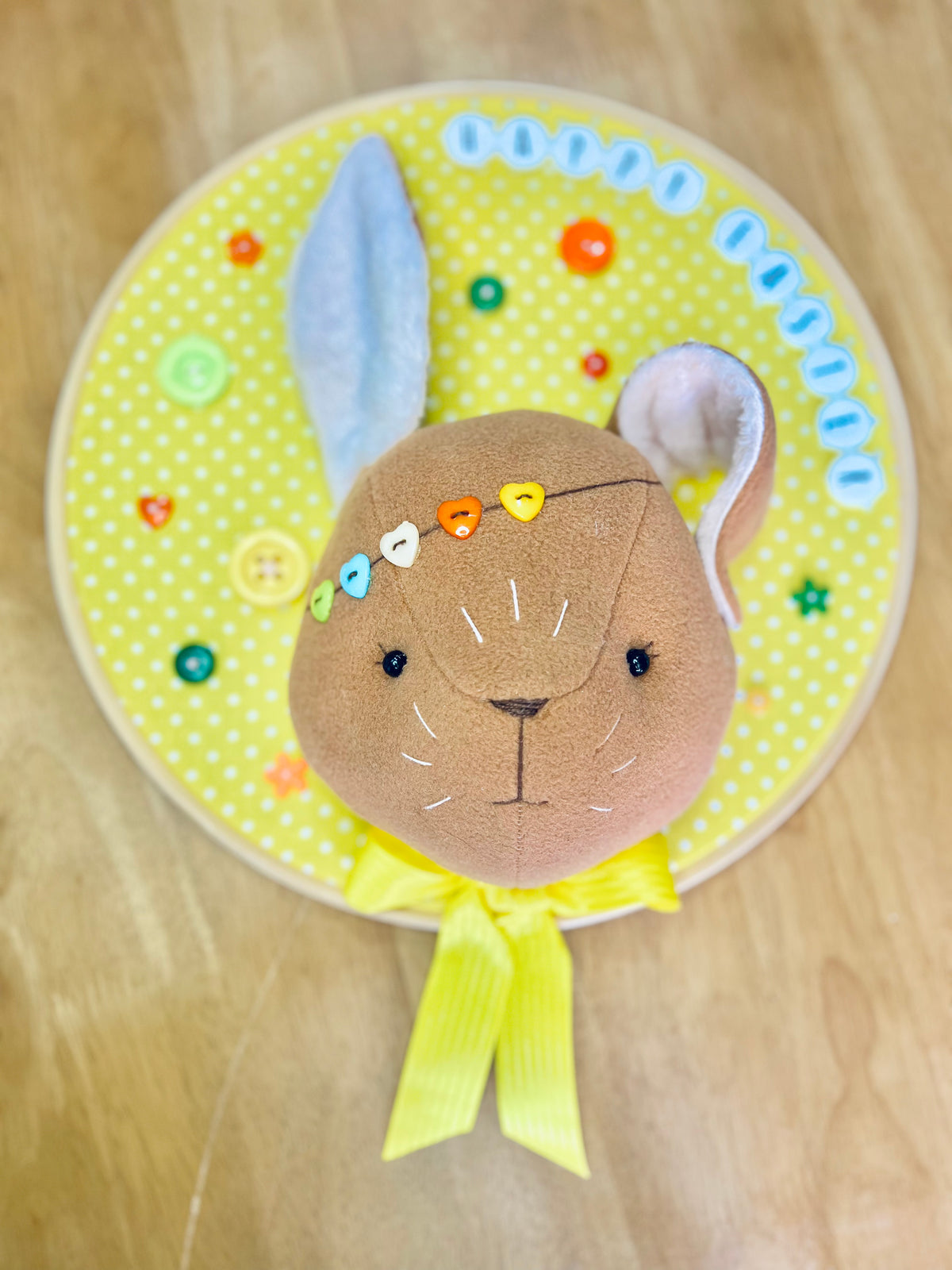 Handmade 3D Bunny Hoop Frame
