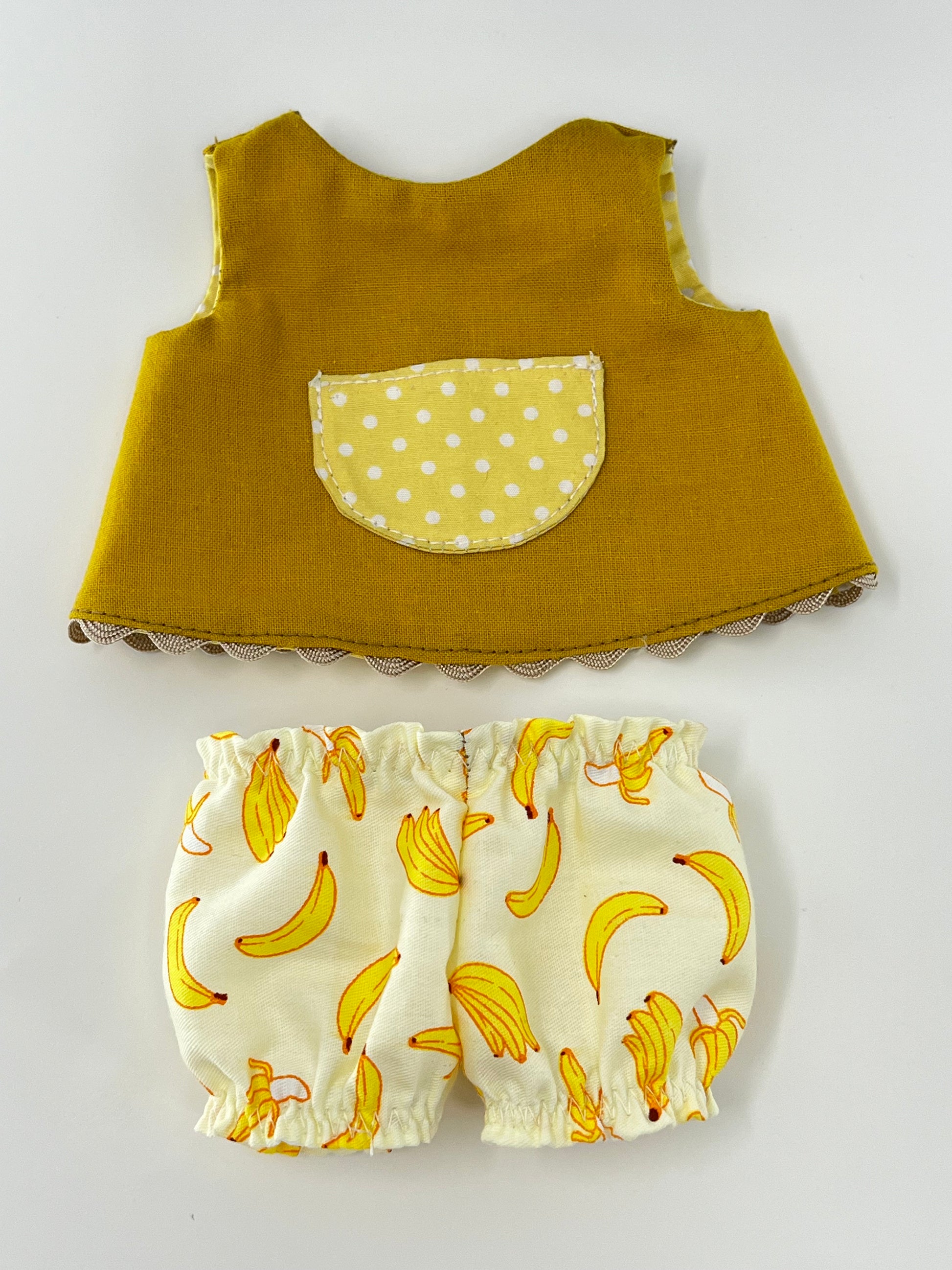 Cute Hugs Handmade Bear in Yellow Dress