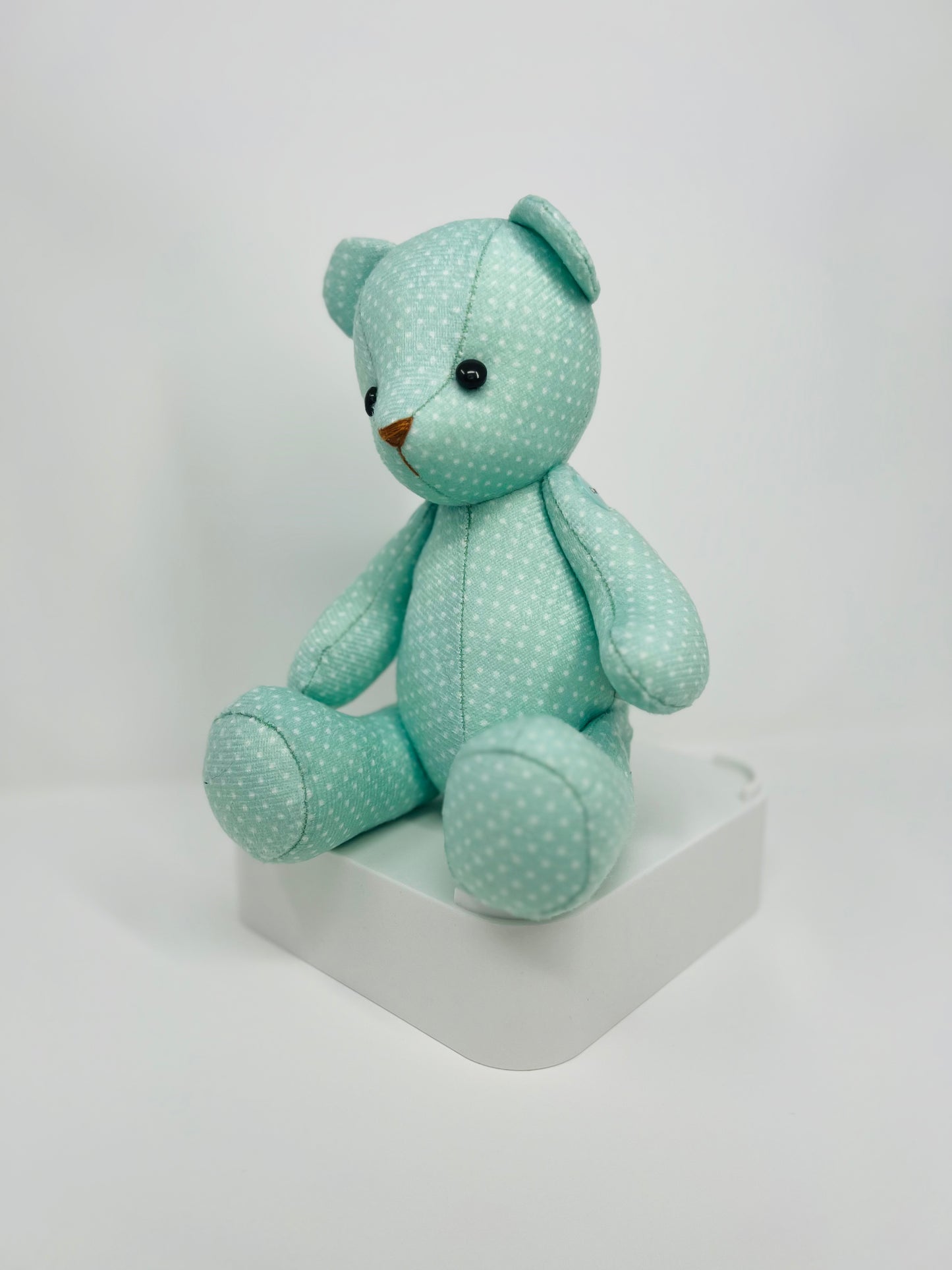 Minty Green Mini Polka Dot Teddy Bear