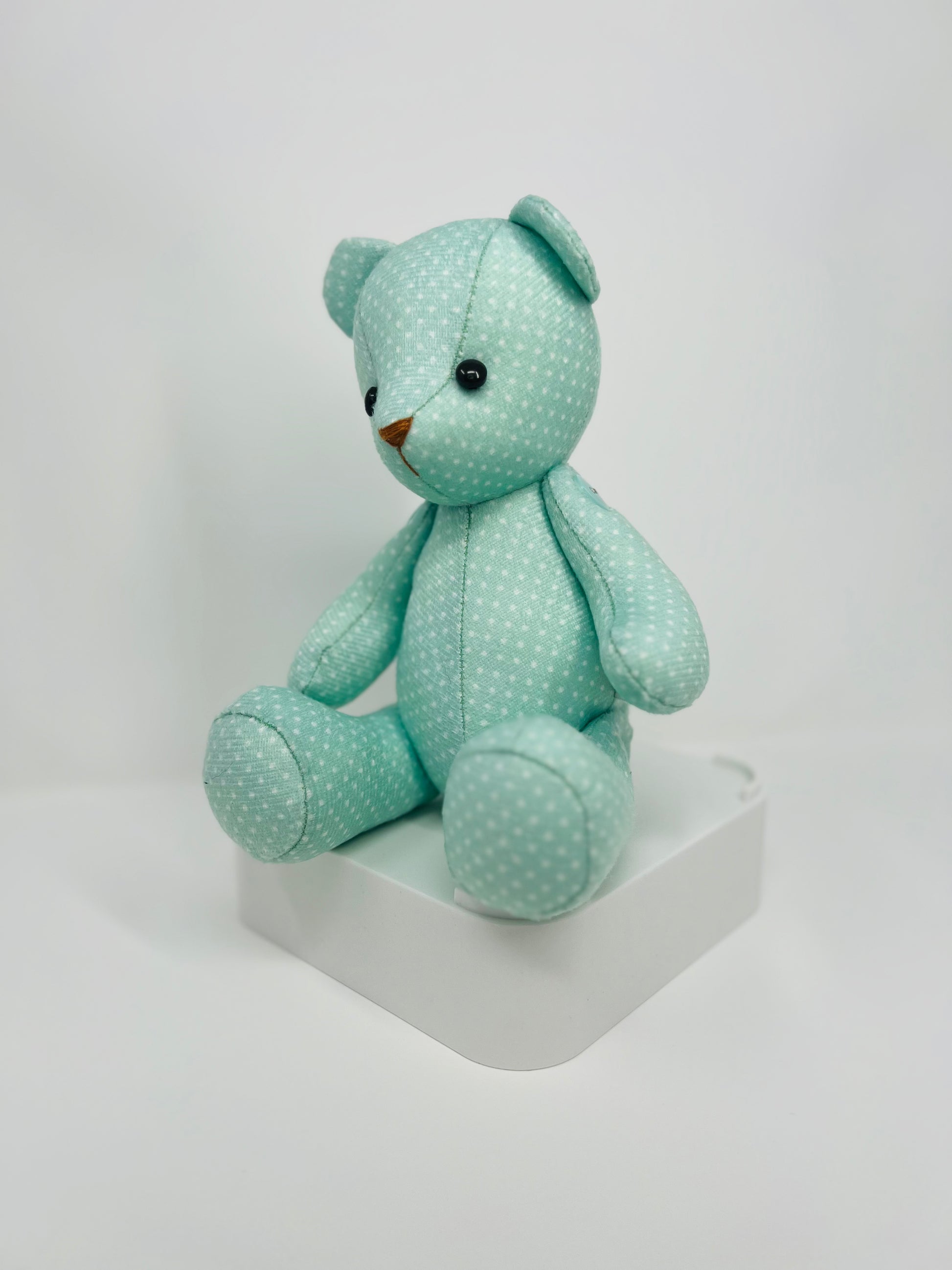 Minty Green Mini Polka Dot Teddy Bear