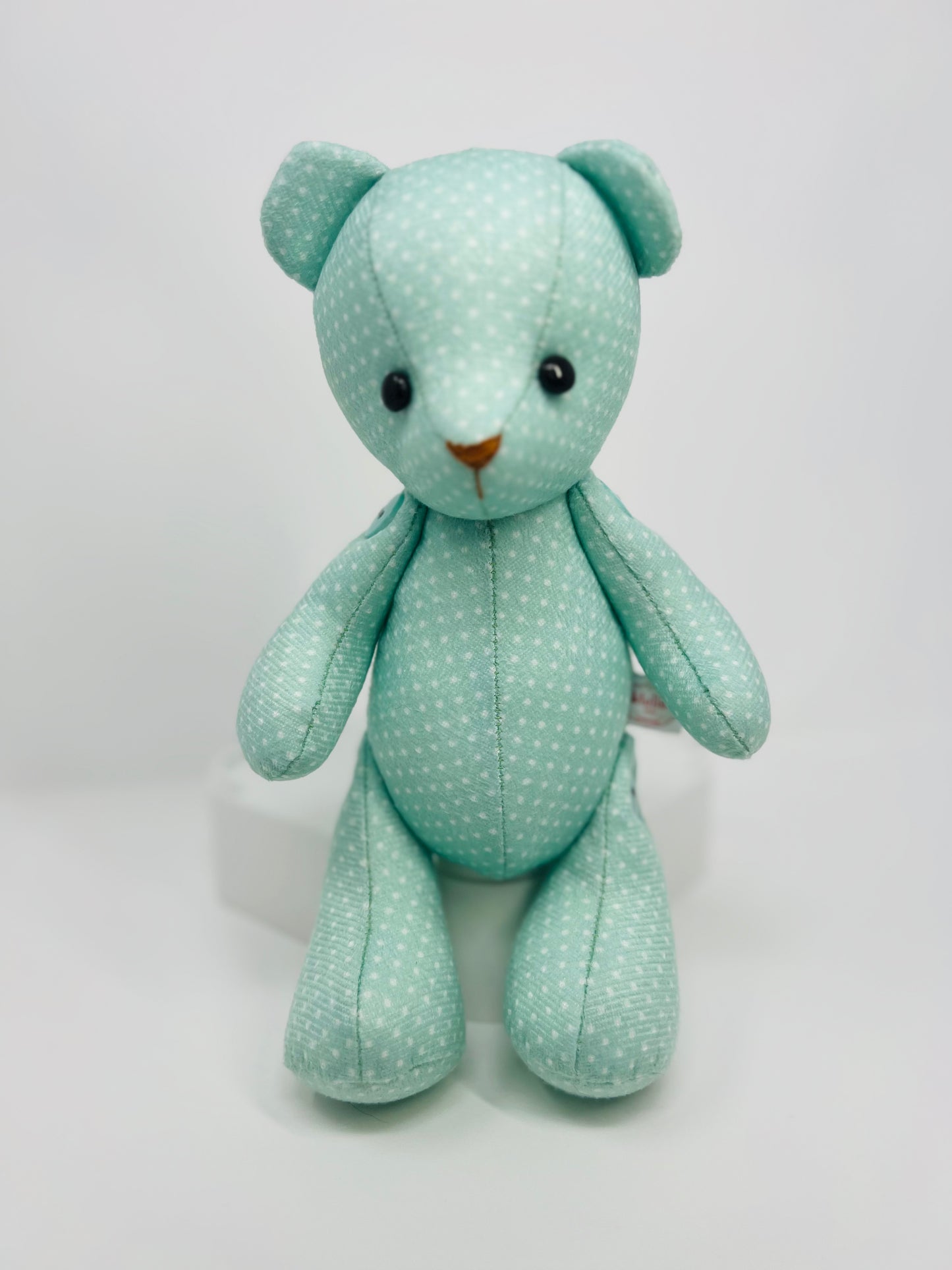 Minty Green Mini Polka Dot Teddy Bear