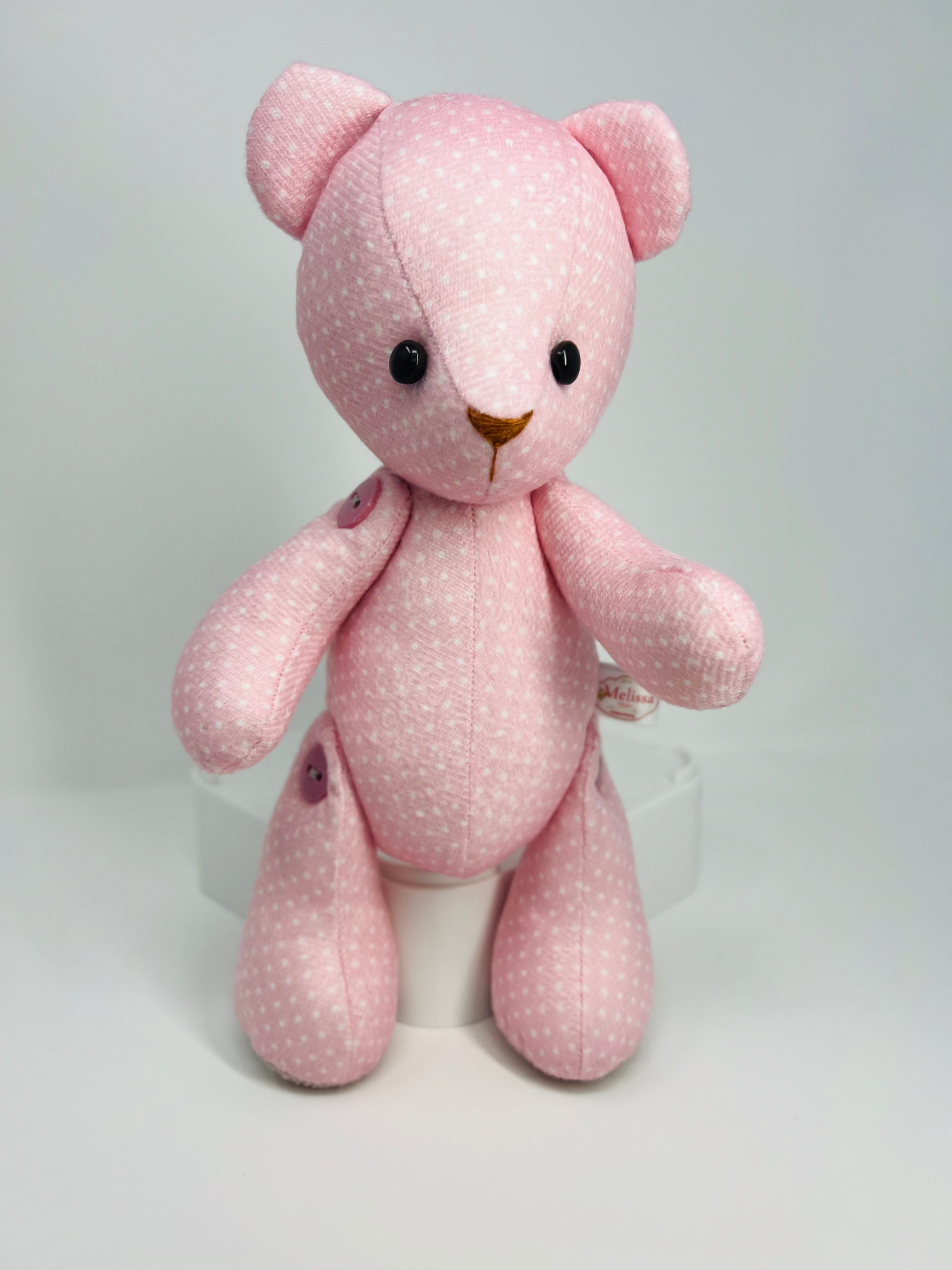 Rosie Pink Polka Dot Teddy Bear