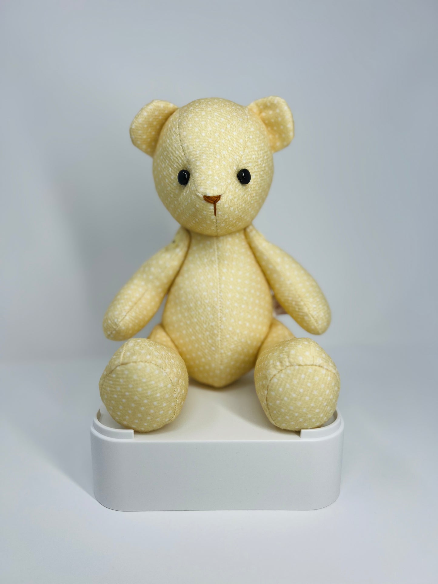 Sunny Yellow Polka Dot Teddy Bear