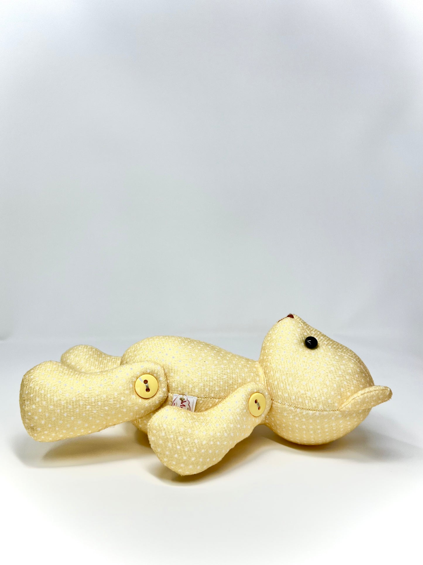 Sunny Yellow Polka Dot Teddy Bear