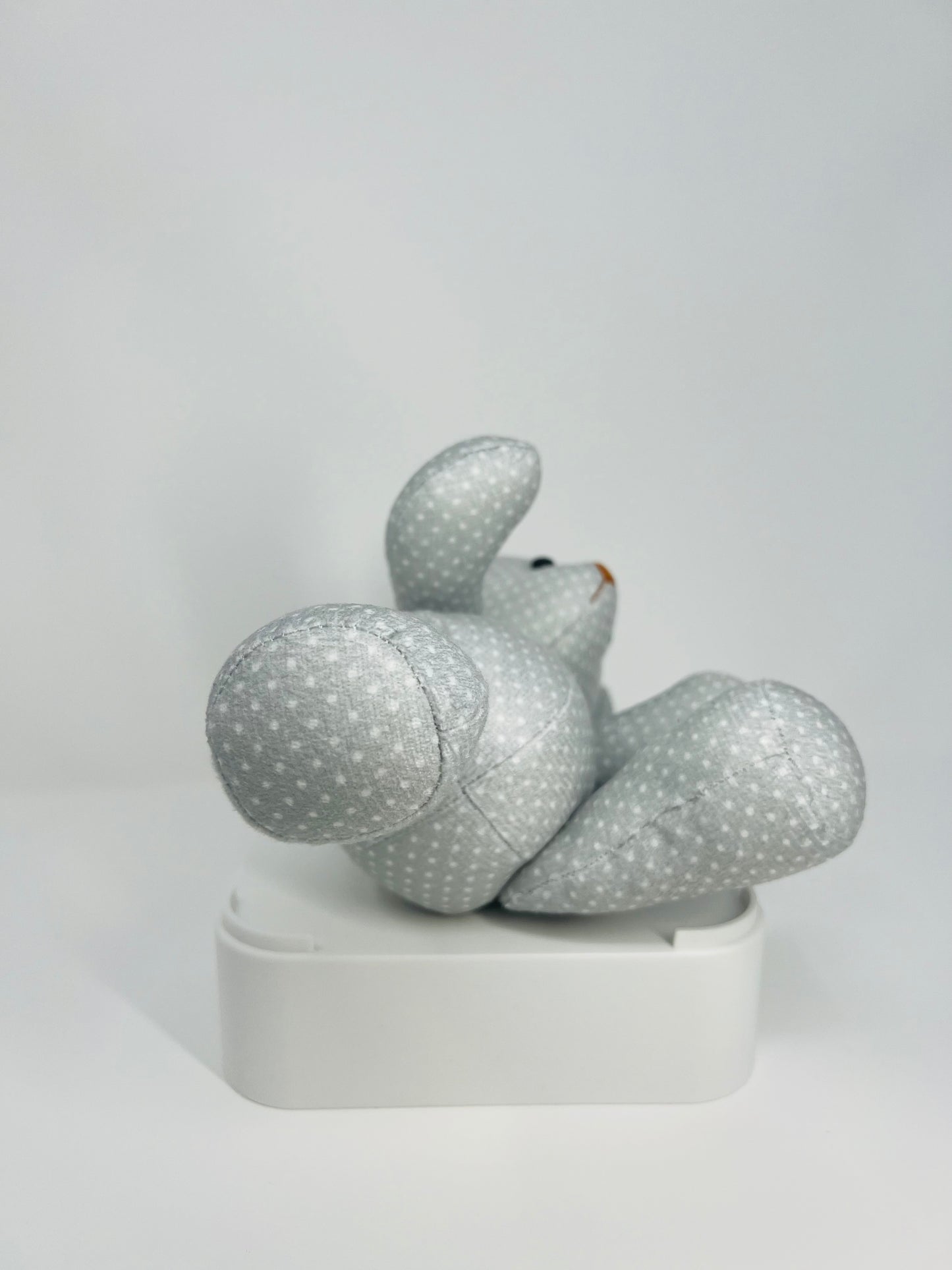Grayson Grey Polka Dot Teddy Bear