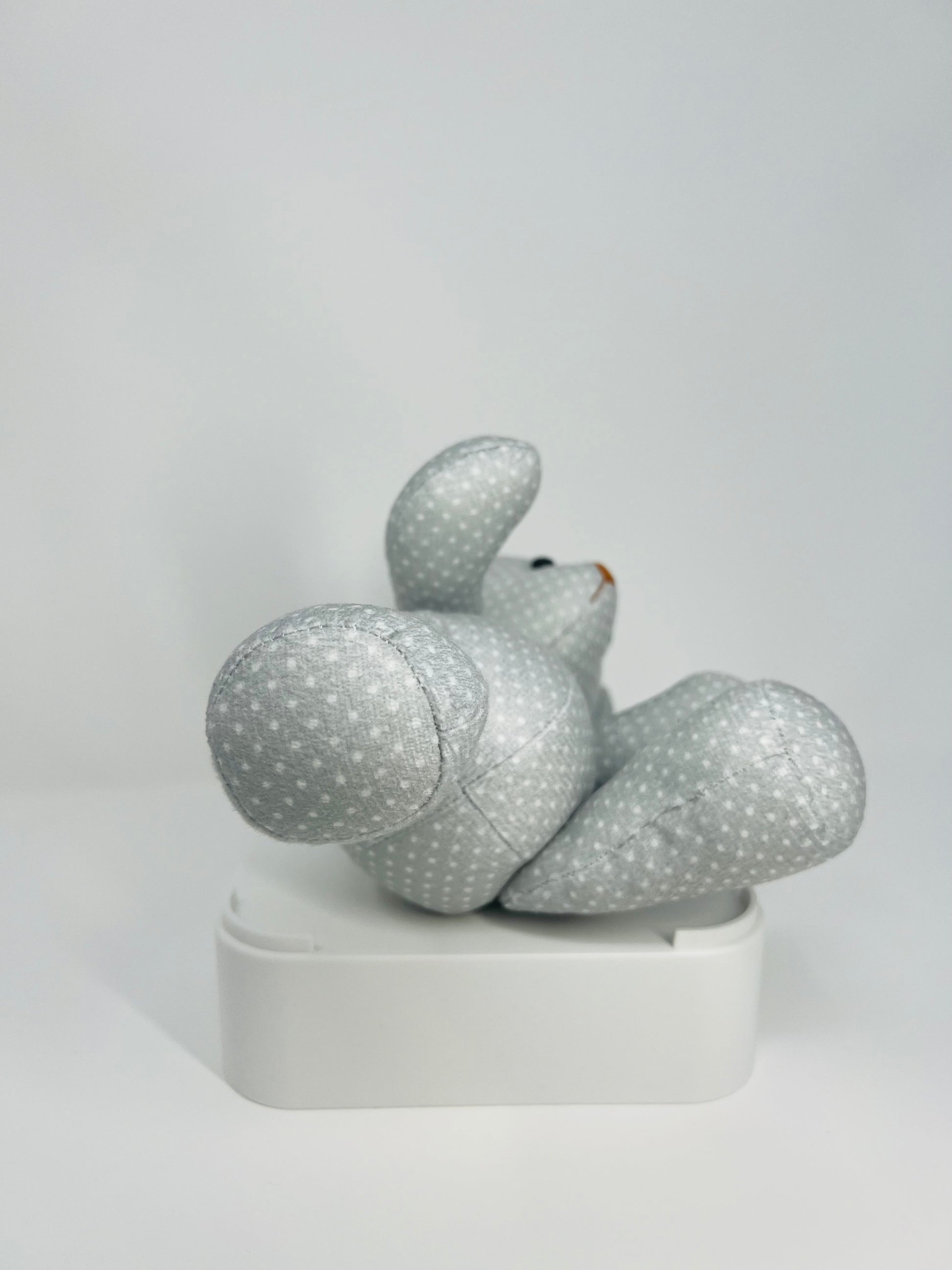 Grayson Grey Polka Dot Teddy Bear