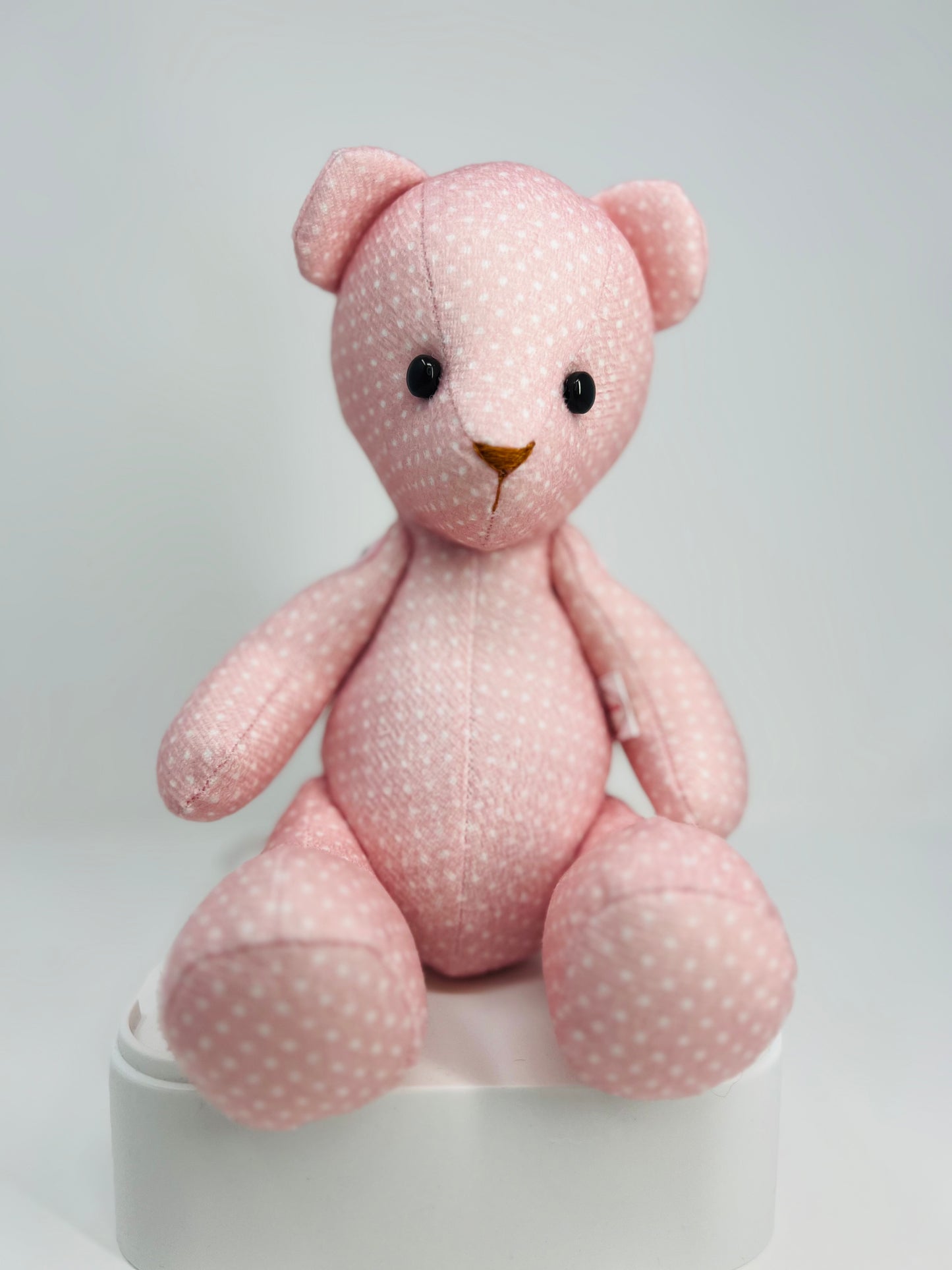 Blossom Baby Pink Polka Dot Teddy Bear