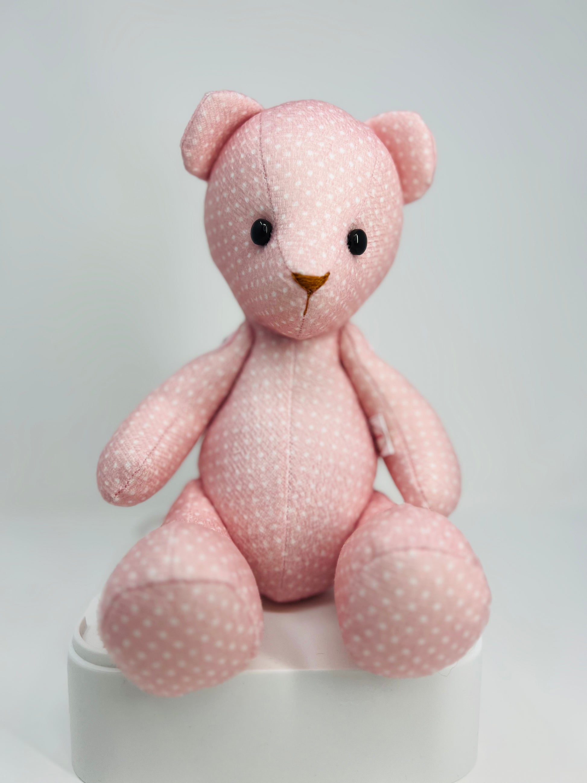 Blossom Baby Pink Polka Dot Teddy Bear