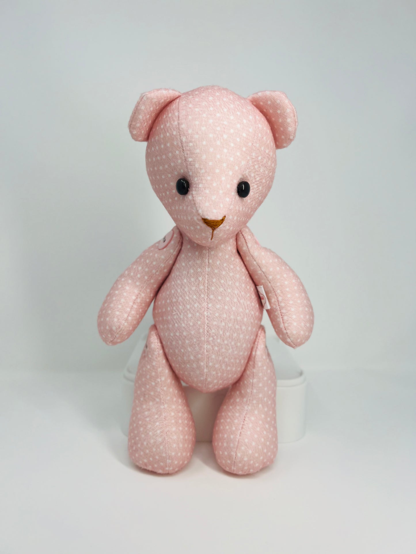 Blossom Baby Pink Polka Dot Teddy Bear