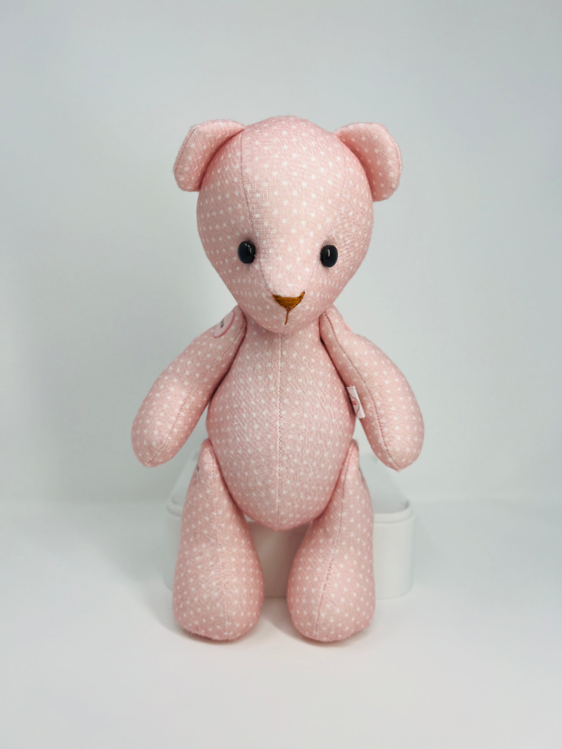 Blossom Baby Pink Polka Dot Teddy Bear