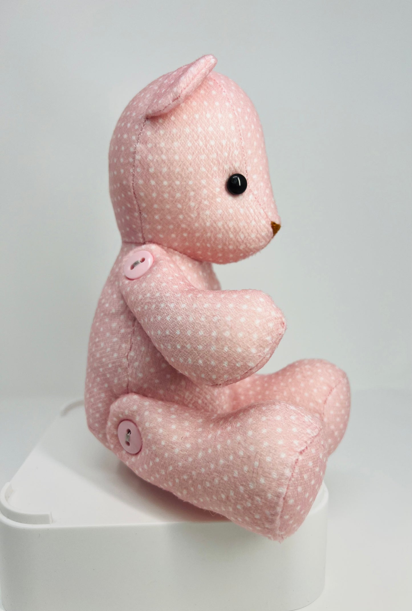 Blossom Baby Pink Polka Dot Teddy Bear