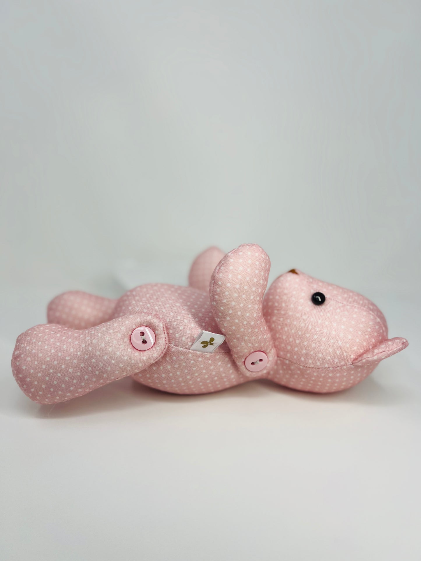 Blossom Baby Pink Polka Dot Teddy Bear