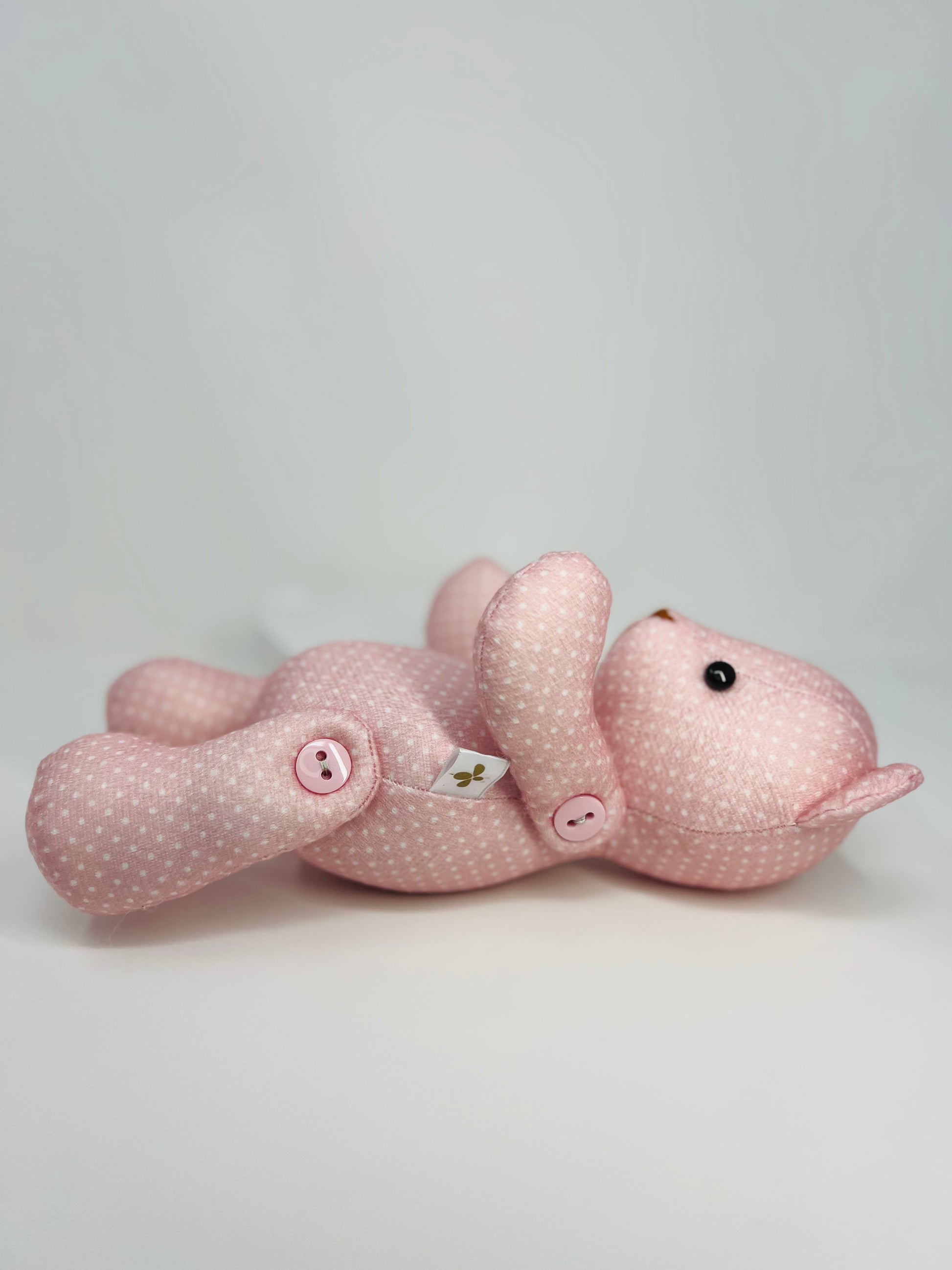 Blossom Baby Pink Polka Dot Teddy Bear