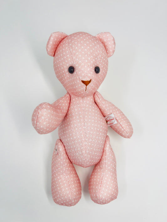 Blossom Baby Pink Polka Dot Teddy Bear