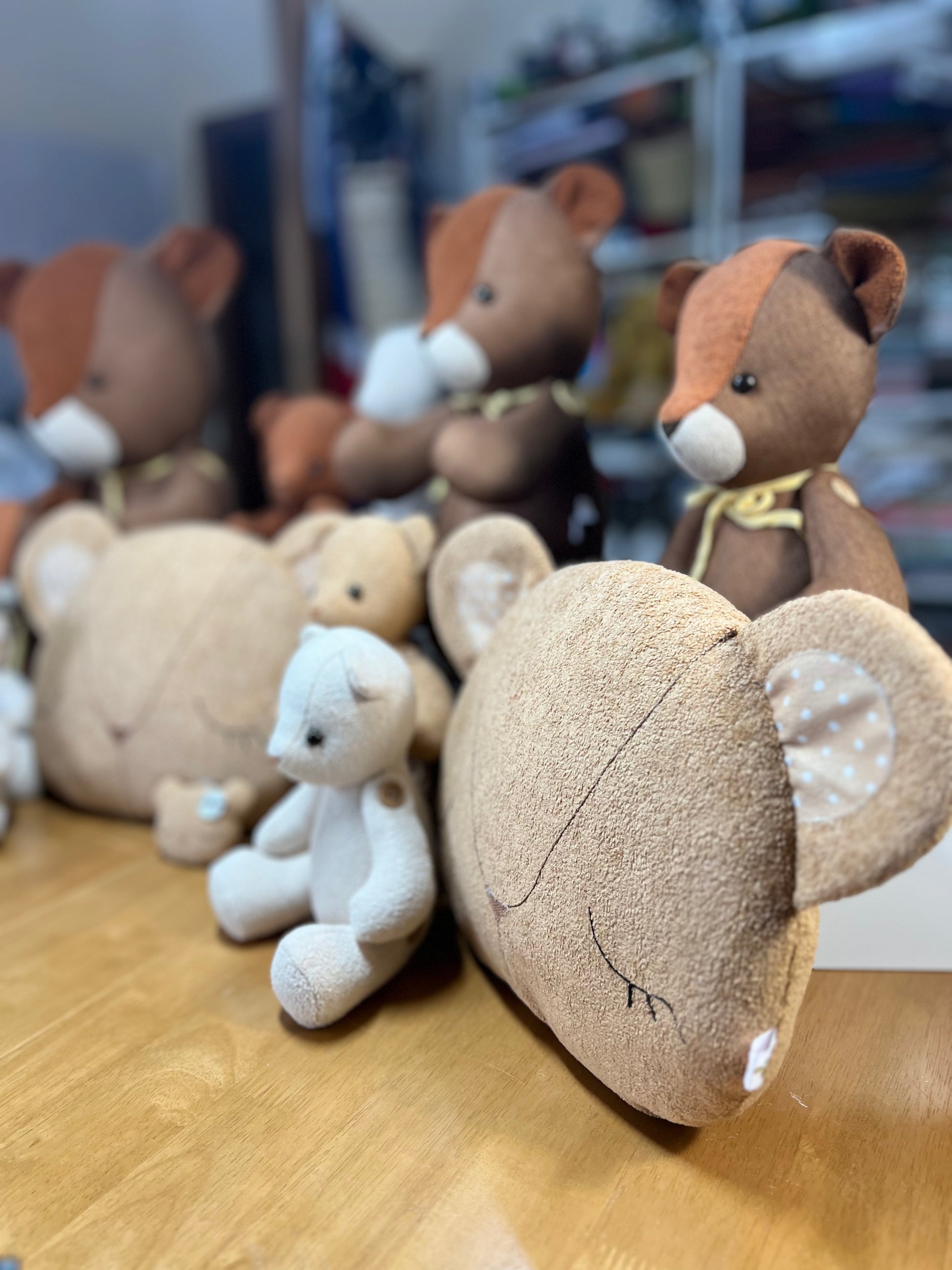Handmade Teddy Bear Cushion for Nursery Décor