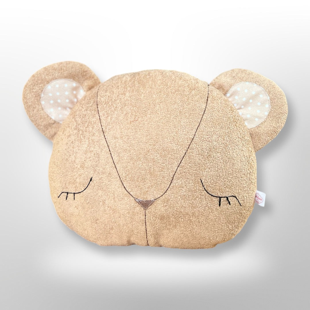Handmade Teddy Bear Cushion for Nursery Décor