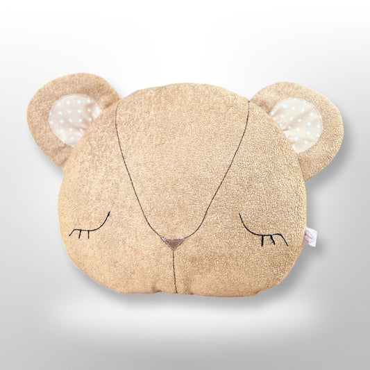 Handmade Teddy Bear Cushion for Nursery Décor