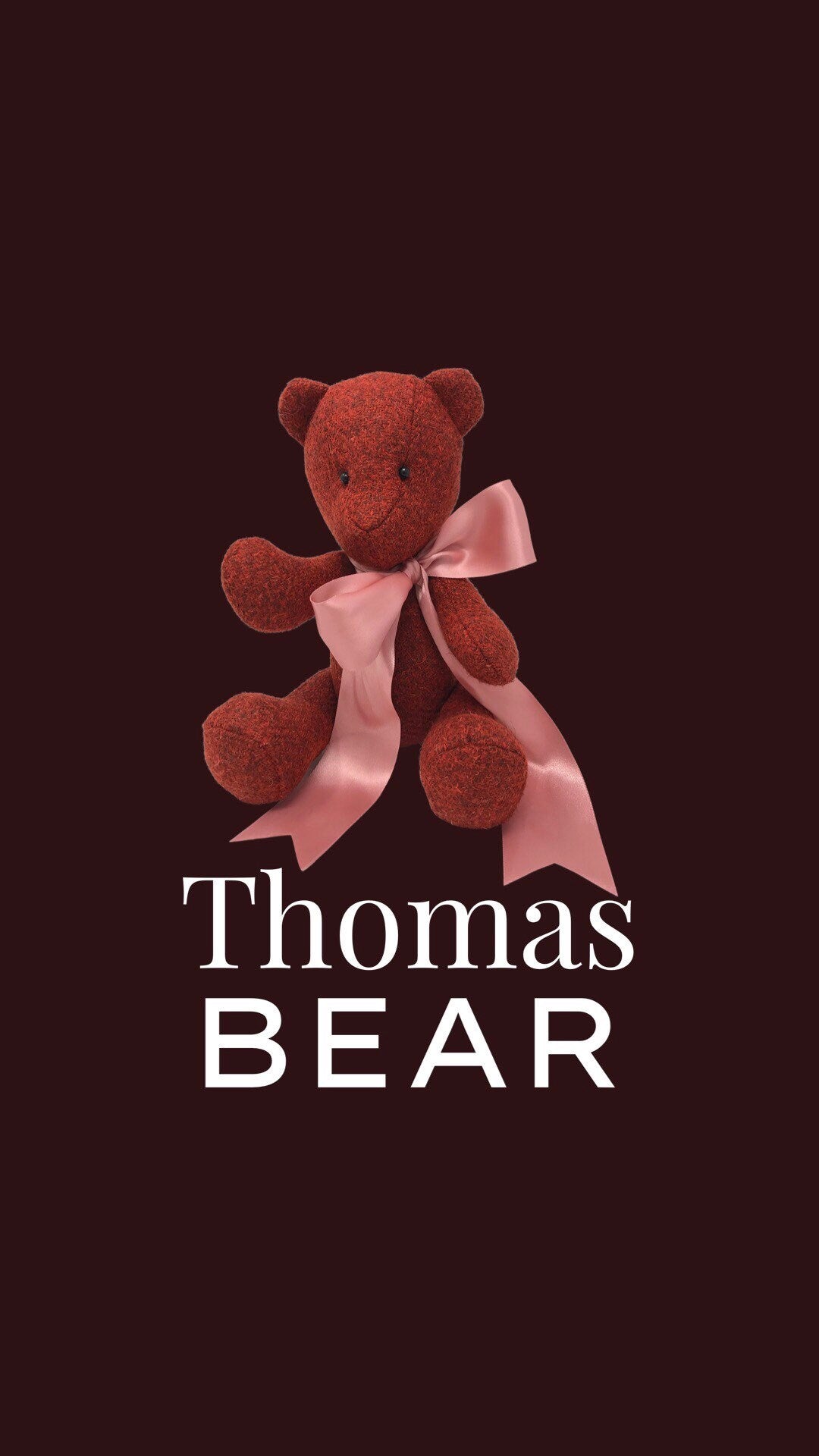 Thomas Small Red Lake District Tweed Teddy Bear