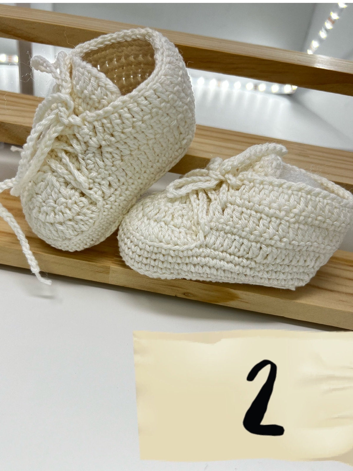 White Crochet Baby Shoes, Eight Designs