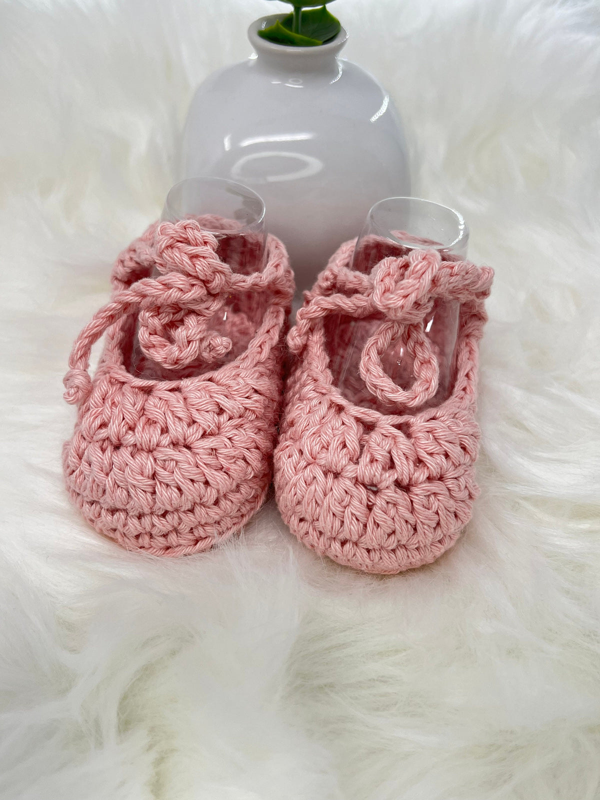 Pink Crochet Baby Shoes, Eight Designs