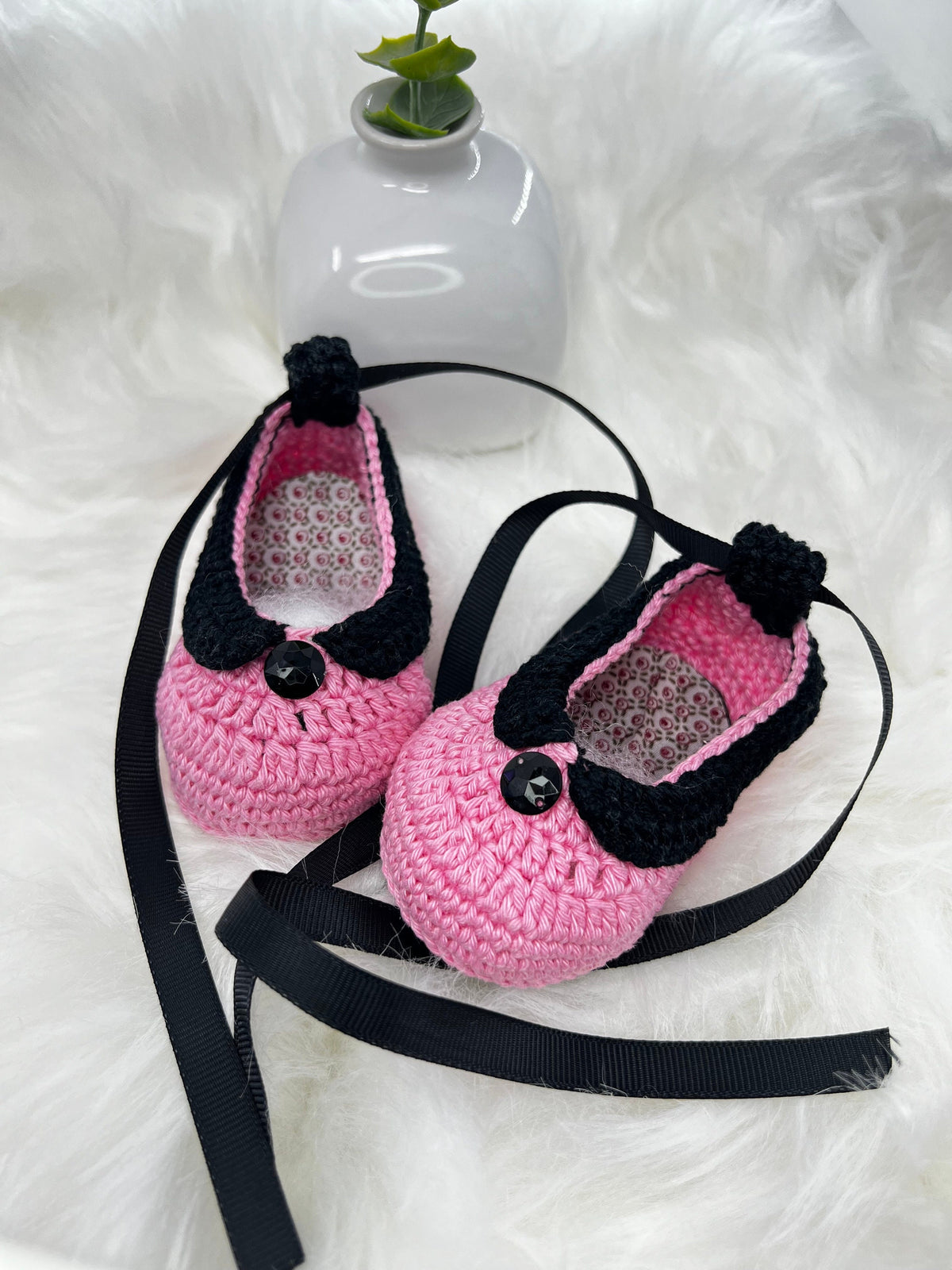 Handmade Crochet Baby Shoes, Three Designs