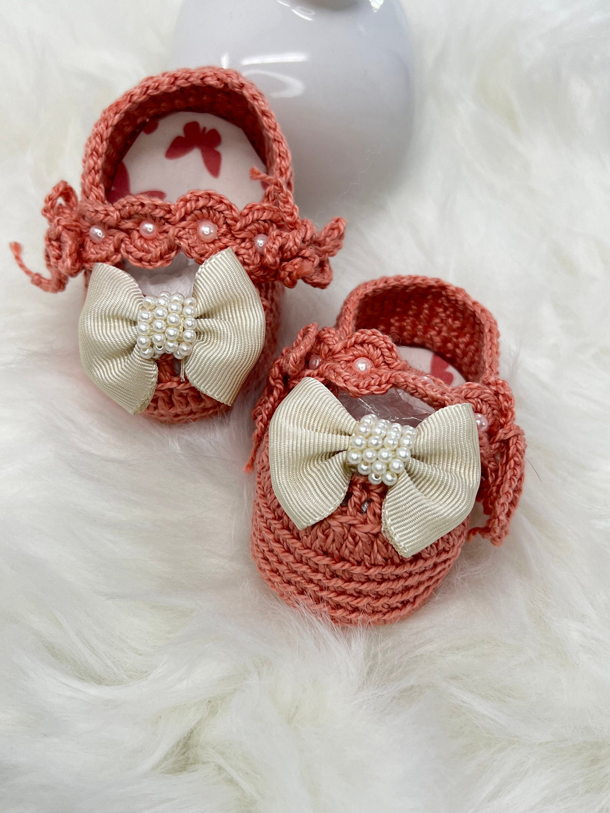 Handmade Crochet Baby Shoes, Three Designs