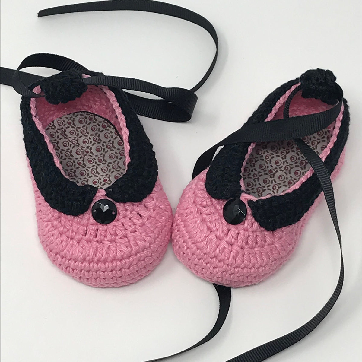 Handmade Crochet Baby Shoes, Three Designs