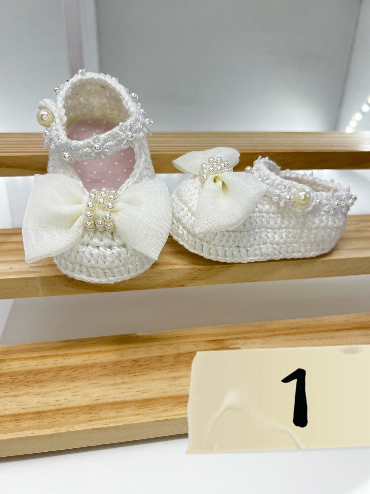 White Crochet Baby Shoes, Eight Designs