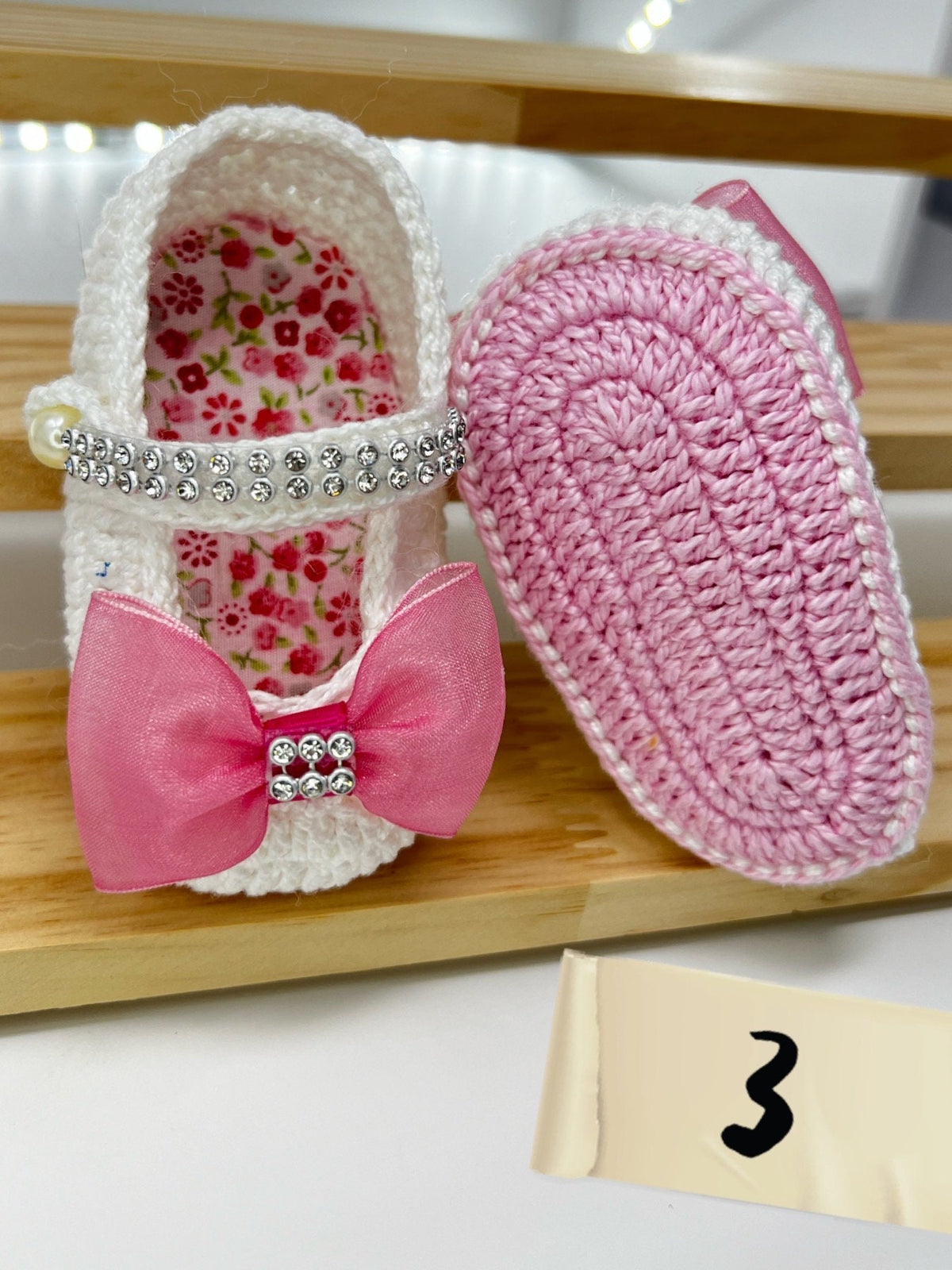 White Crochet Baby Shoes, Eight Designs