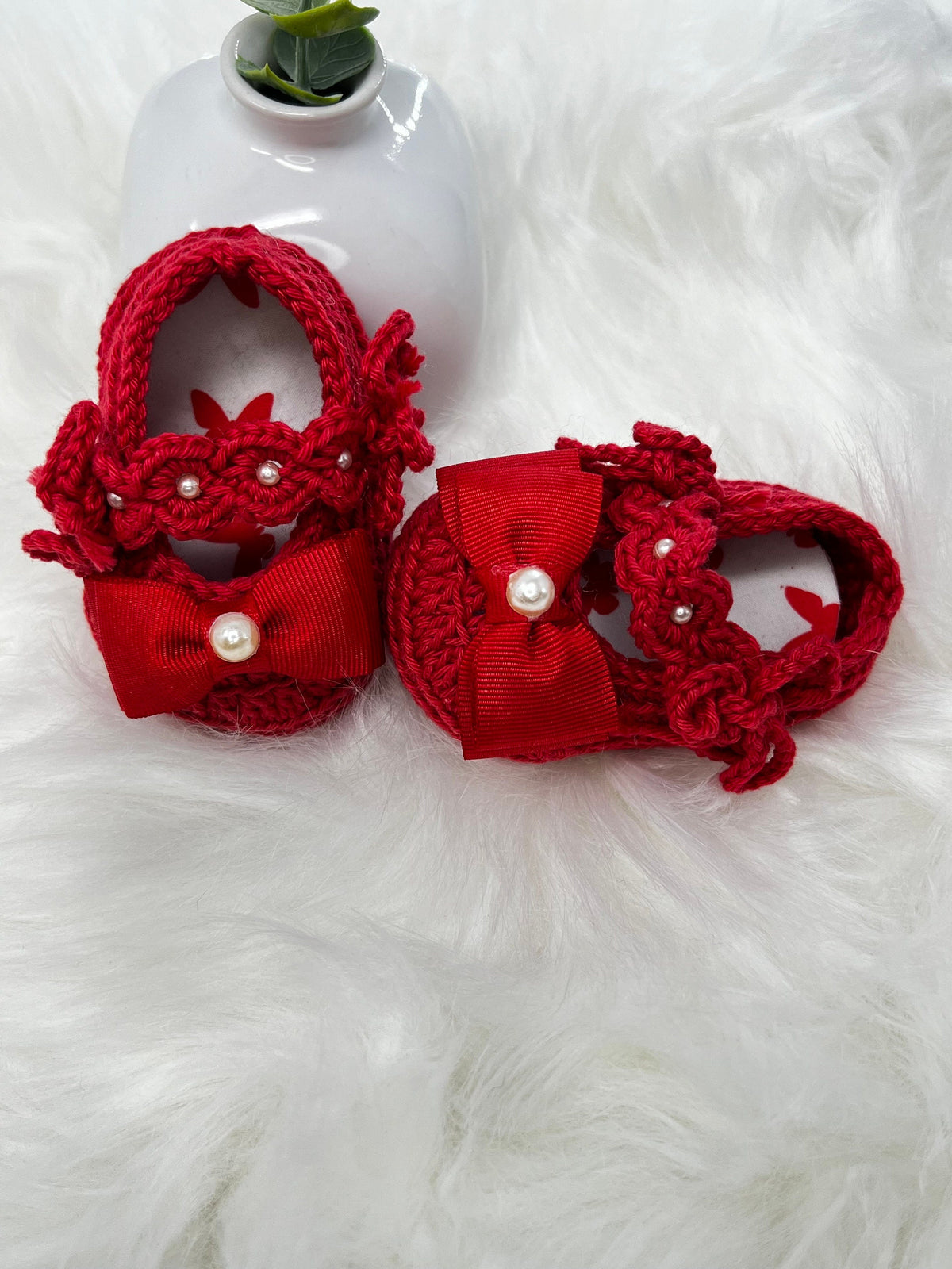 Handmade Crochet Baby Shoes, Nine Designs
