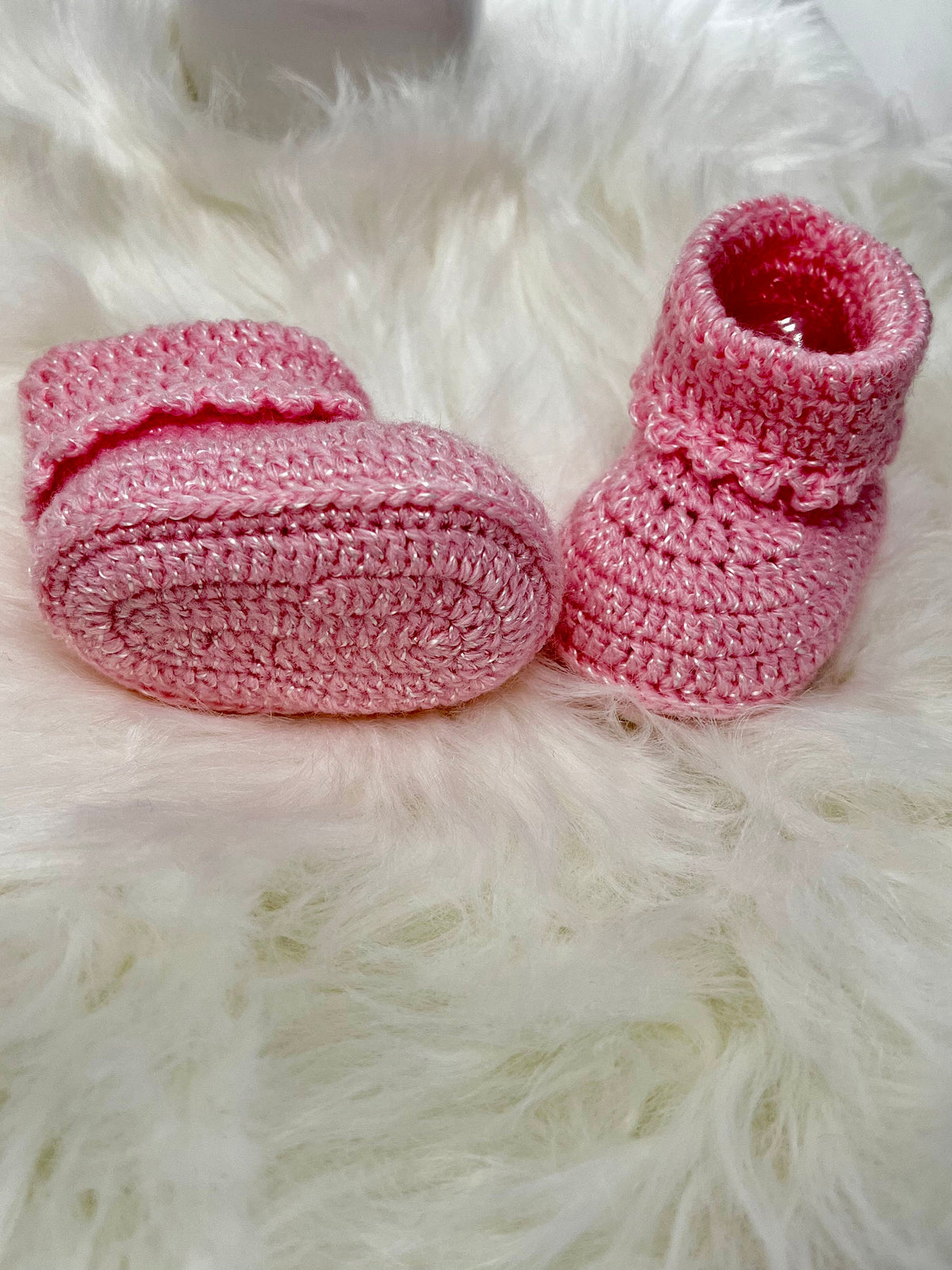 Pink Crochet Baby Shoes, Eight Designs
