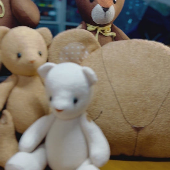Handmade Teddy Bear Cushion for Nursery Décor