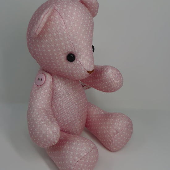 Blossom Baby Pink Polka Dot Teddy Bear