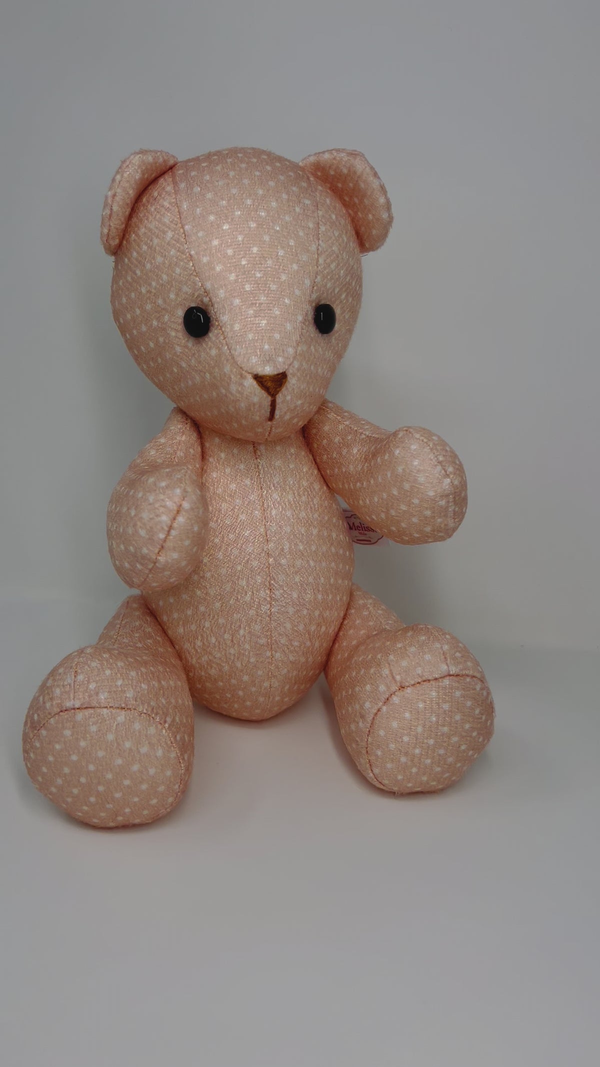 Rosie Rosé Polka Dot Teddy Bear